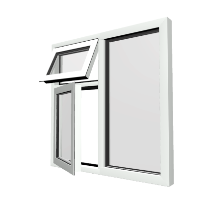 Style 22 White Aluminium Window