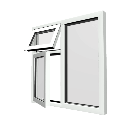 Style 22 White Aluminium Window