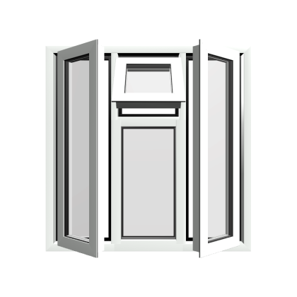 Style 47 White Aluminium Window