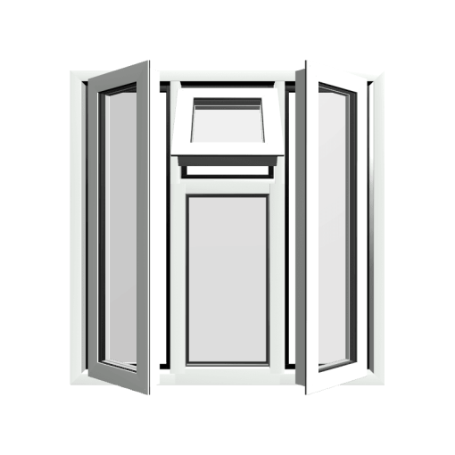 Style 47 White Aluminium Window