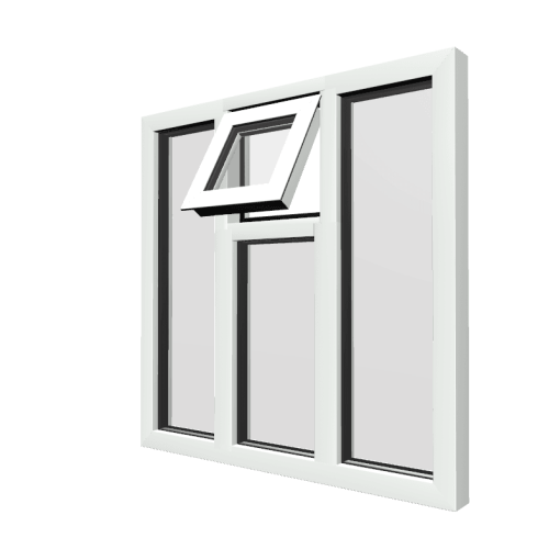 Style 37 White Aluminium Window