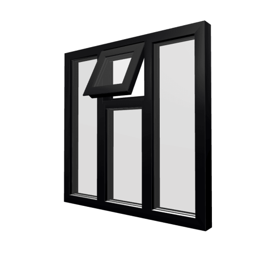 Style 37 Black Aluminium Window