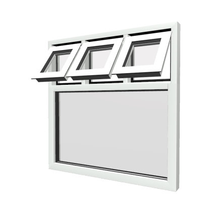 Style 50 White Aluminium Window