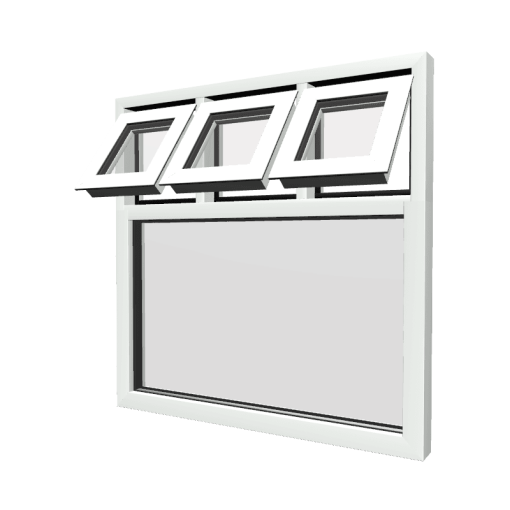 Style 50 White Aluminium Window