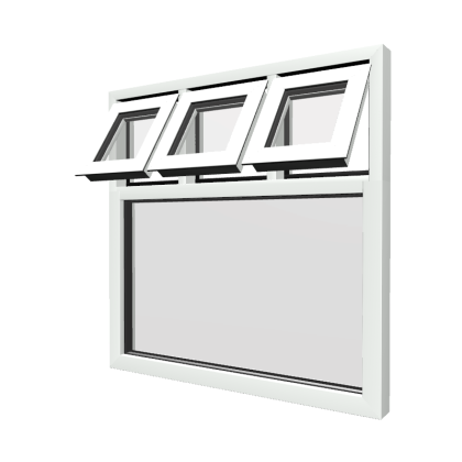 Style 39 White Aluminium Window