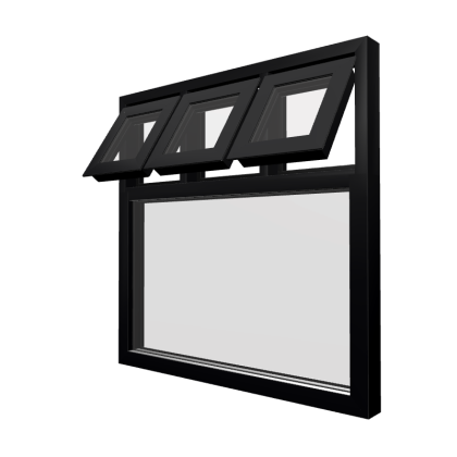 Style 39 Black Aluminium Window