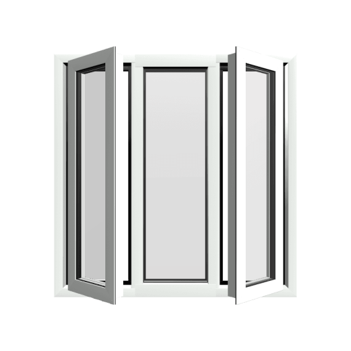 Style 42 White Aluminium Window