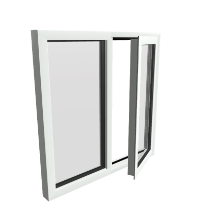 Style 17 White Aluminium Window