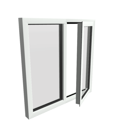 Style 17 White Aluminium Window