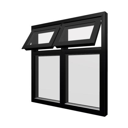 Style 21 Black Aluminium Window