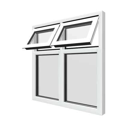 Style 21 White Aluminium Window