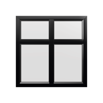Style 18 Black Aluminium Window