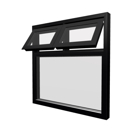Style 20 Black Aluminium Window