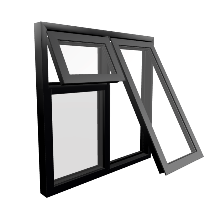 Style 27 Black Aluminium Window