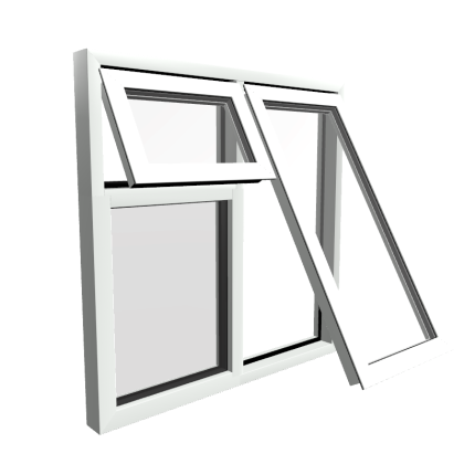 Style 27 White Aluminium Window