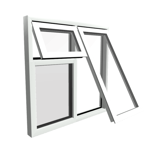 Style 27 White Aluminium Window