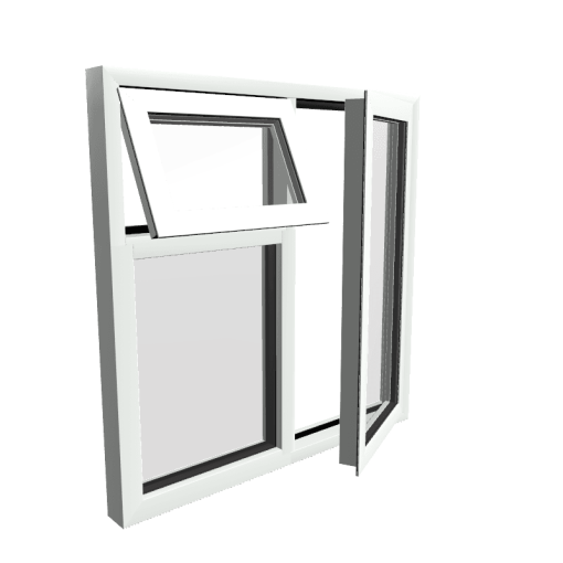 Style 25 White Aluminium Window
