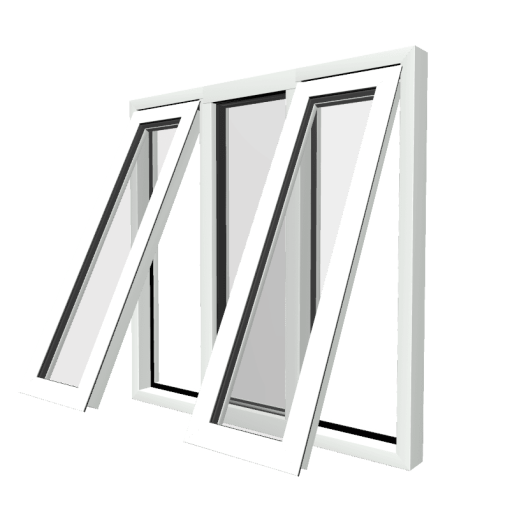Style 40 White Aluminium Window