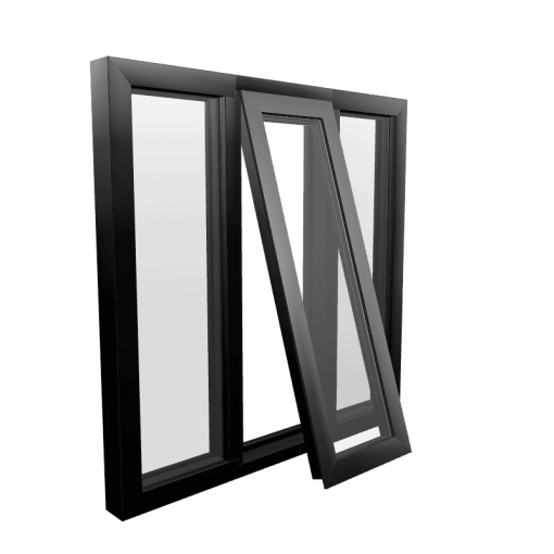 Style 41 Black Aluminium Window