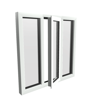 Style 41R White Aluminium Window