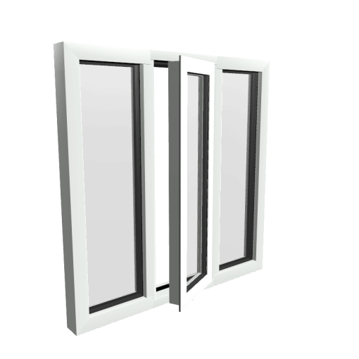 Style 41R White Aluminium Window