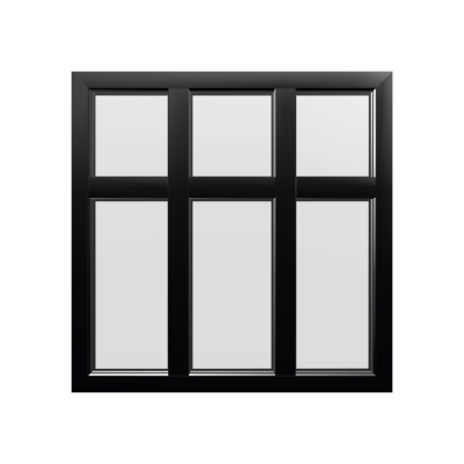 Style 56 Black Aluminium Window
