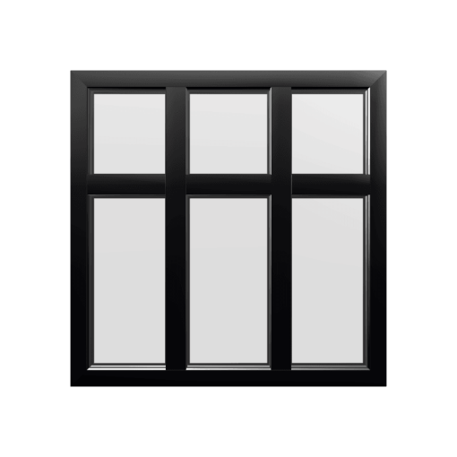 Style 56 Black Aluminium Window