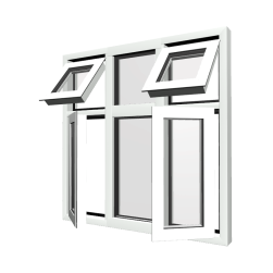Style 53 White Aluminium Window