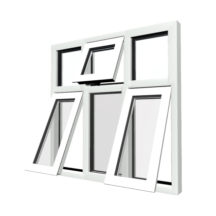 Style 54 White Aluminium Window