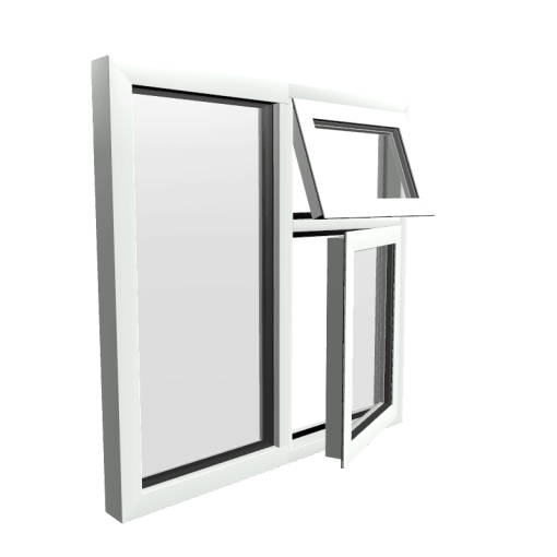 Style 23 White Aluminium Window