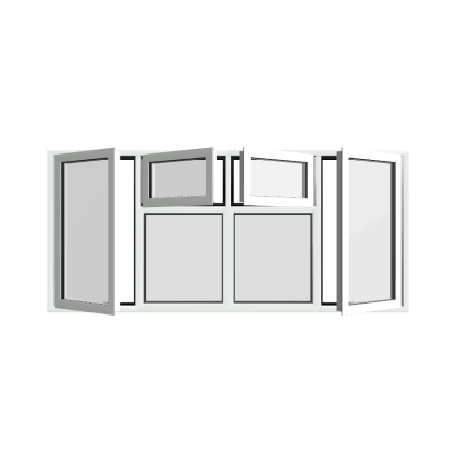 Style 78 White Aluminium Window