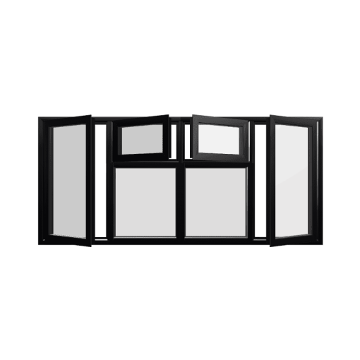 Style 78 Black Aluminium Window