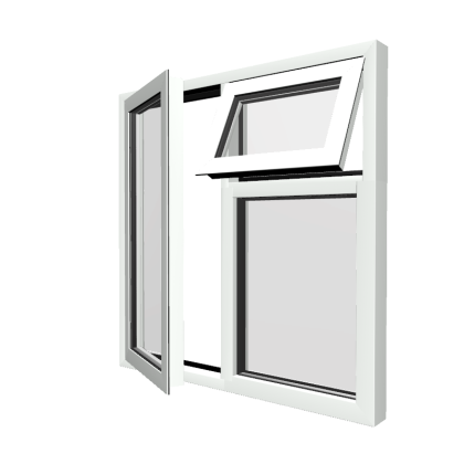 Style 24 White Aluminium Window
