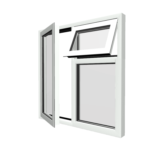 Style 24 White Aluminium Window