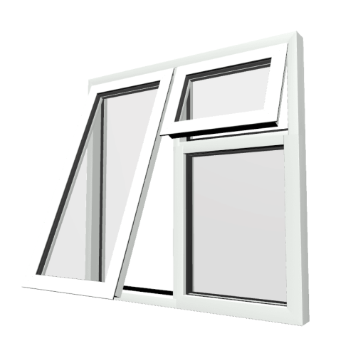 Style 26 White Aluminium Window