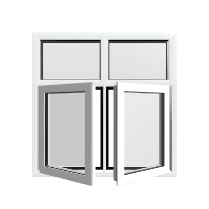 Style 30 White Aluminium Window