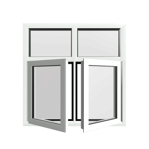 Style 30 White Aluminium Window