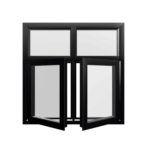 Style 30 Black Aluminium Window