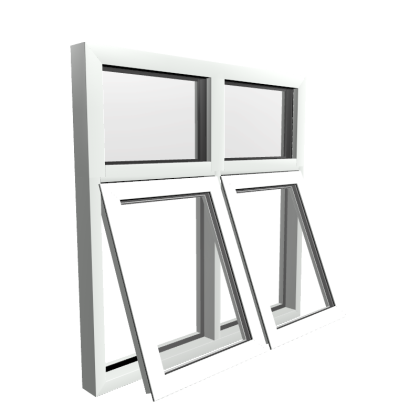 Style 31 White Aluminium Window