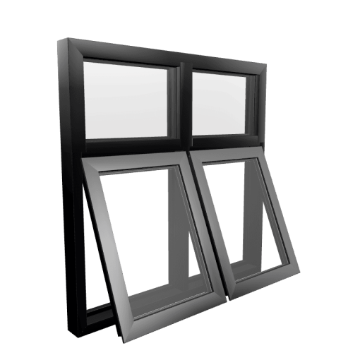 Style 31 Black Aluminium Window