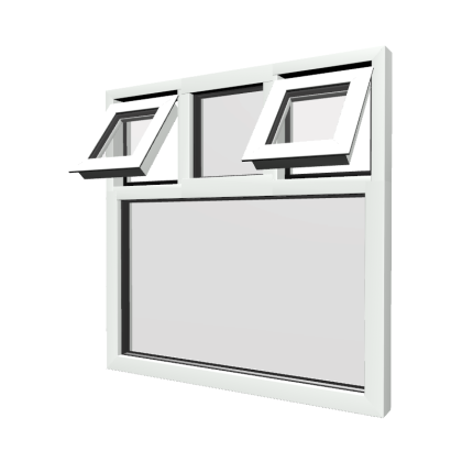 Style 49 White Aluminium Window
