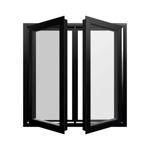 Style 15.2 Black Aluminium Window