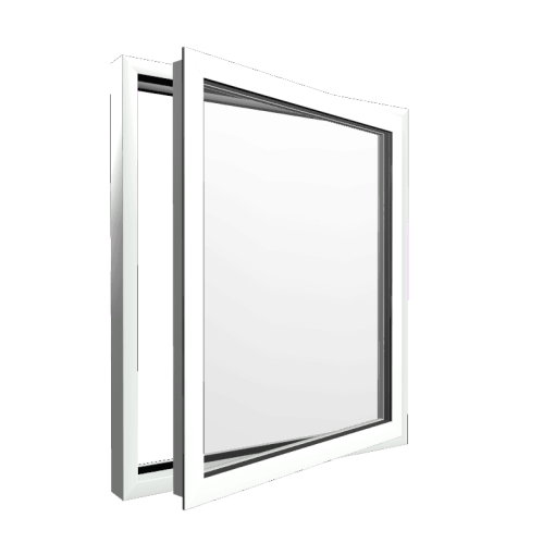 Style 4 White Aluminium Window
