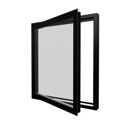 Style 3 Black Aluminium Window