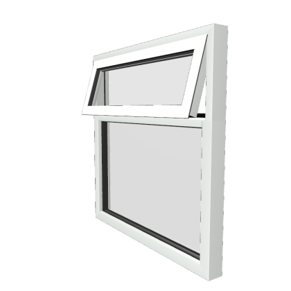 Style 6 White Aluminium Window