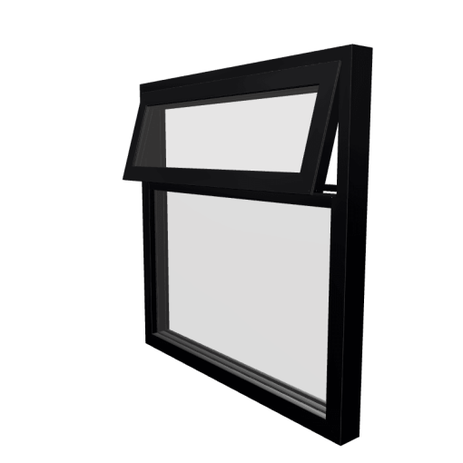 Style 6 Black Aluminium Window