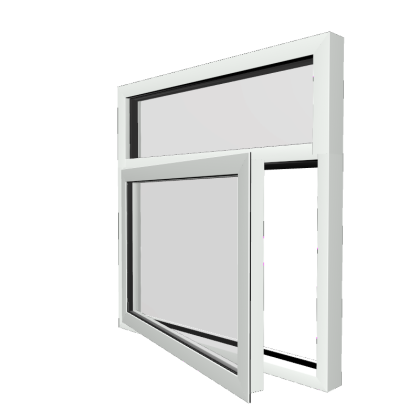 Style 9 White Aluminium Window