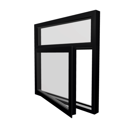Style 9 Black Aluminium Window