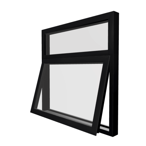 Style 7 Black Aluminium Window