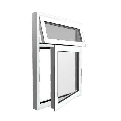 Style 12 White Aluminium Window